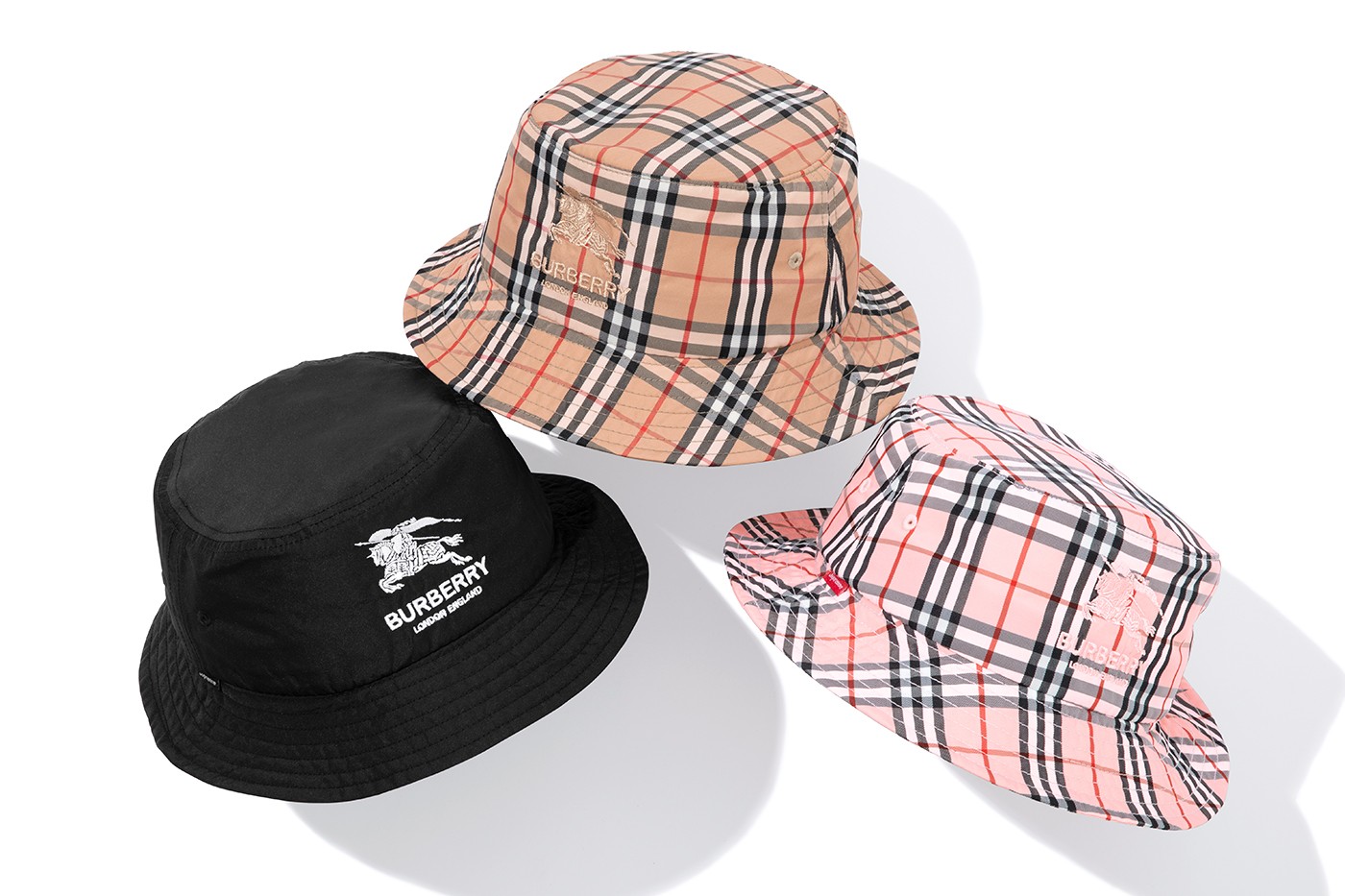 The Supreme x Burberry Spring 2022 Collaboration Is Finally Official — With  Checked Jackets, Caps, & More