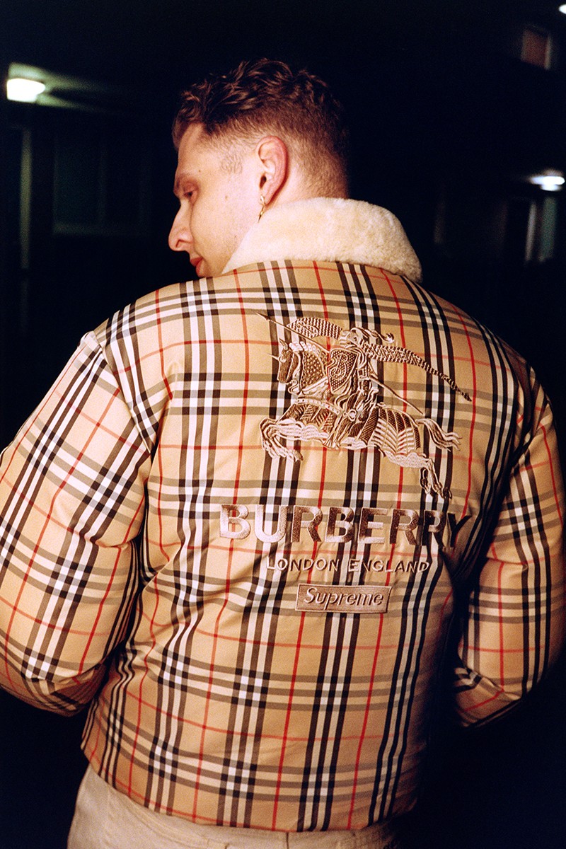The Supreme x Burberry Spring 2022 Collaboration Is Finally Official — With  Checked Jackets, Caps, & More