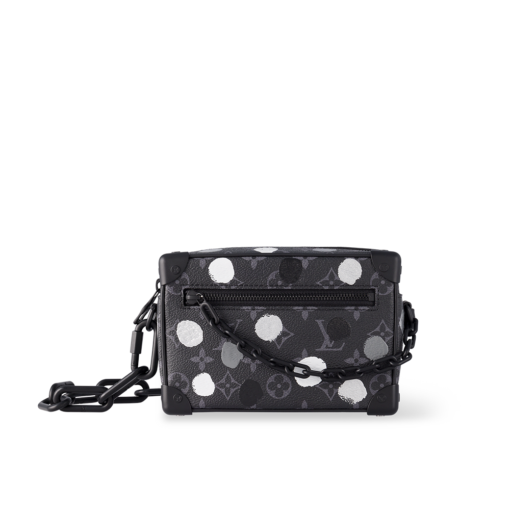Louis Vuitton x Yayoi Kusama Easy Pouch On Strap Black/White in Grained  Empreinte Cowhide Leather with Silver-tone - US