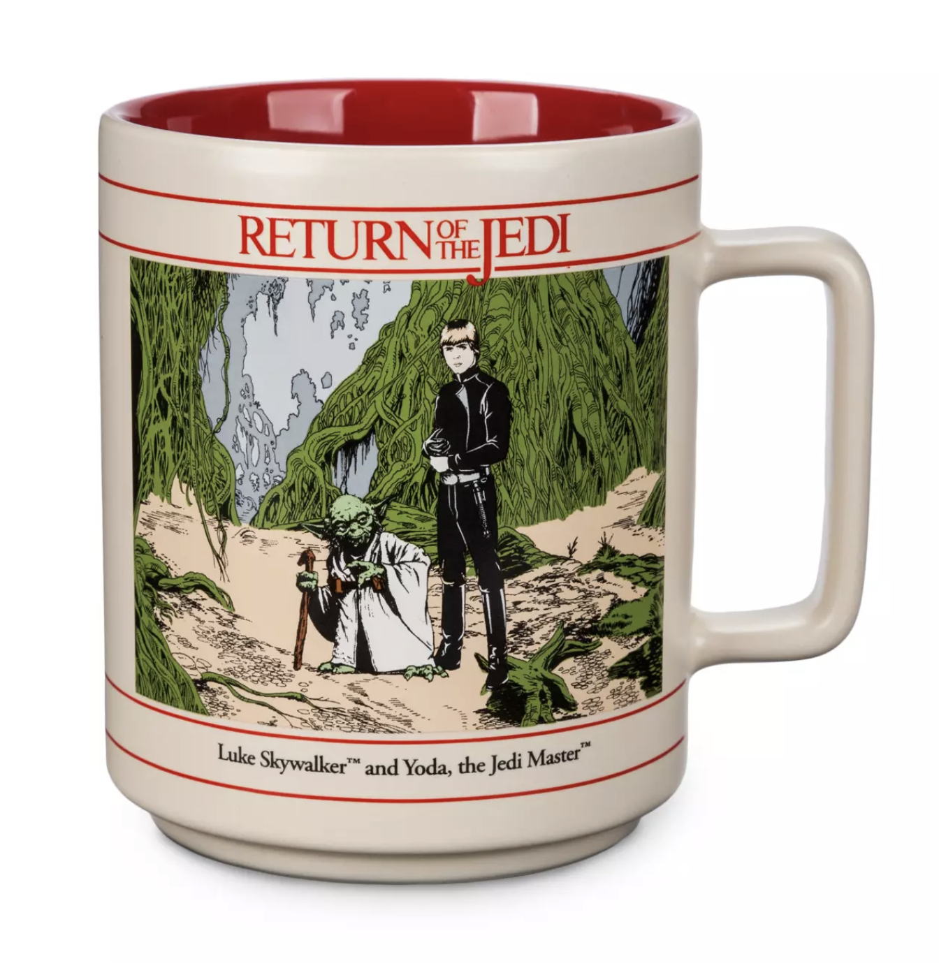 Star Wars: Return of the Jedi Yoda and Luke Skywalker 40th Anniversary Mug, $22.90