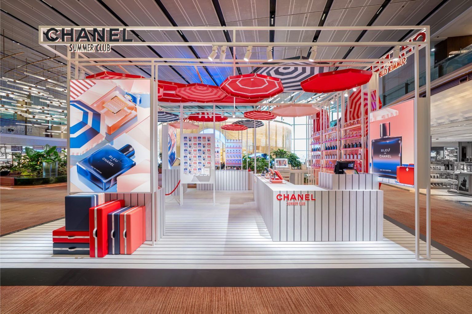 CHANEL welcomes you to its Summer Club at Changi Airport