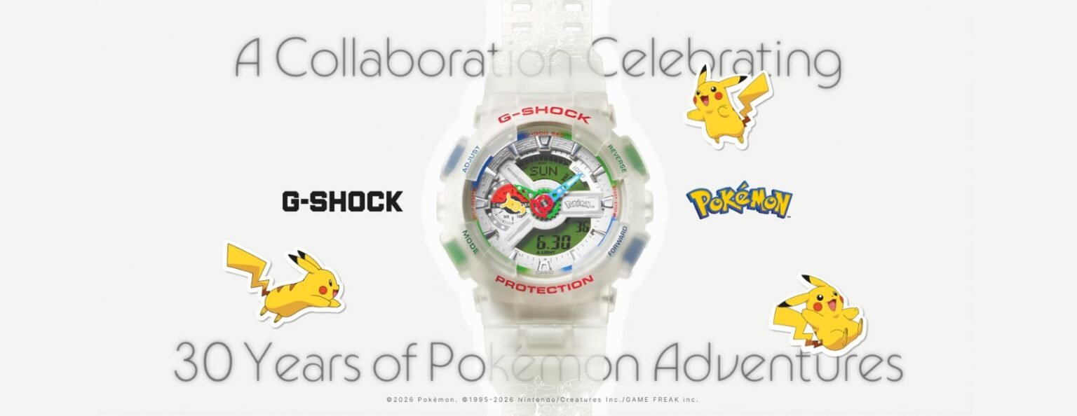 CASIO launches G-SHOCK x Pokémon Watch collab