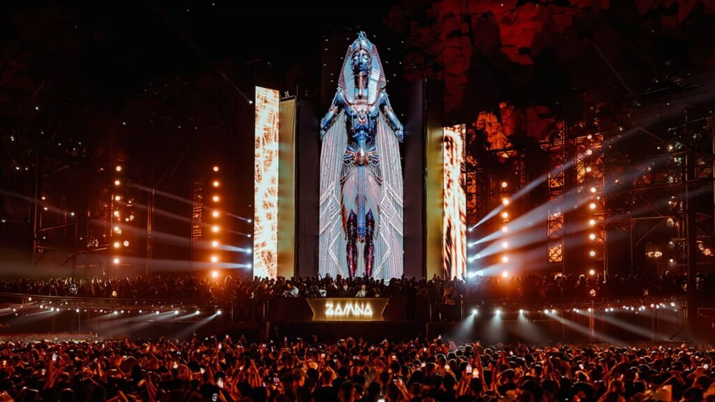 Festival Stage setup at ZAMNA KHOROUM VALLEY EGYPT - NYLON SINGAPORE - 1
